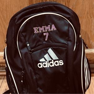 EMMA monogram initial Adidas sport bag backpack